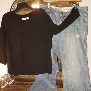 Sweater & Boyfriend jeans